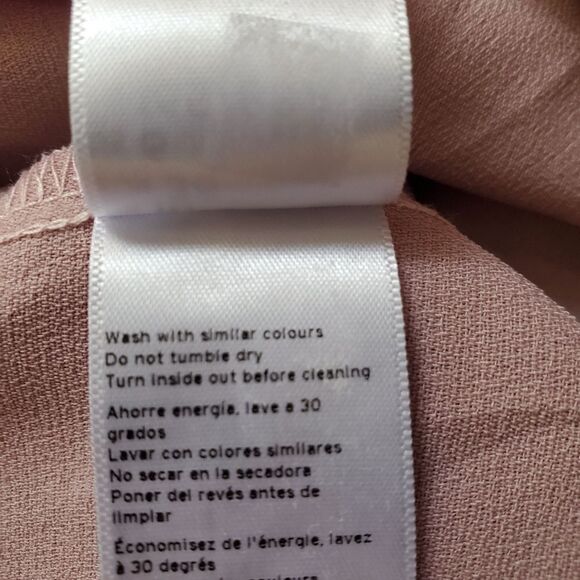 🌹 TOPSHOP 🌹 Long Sleeve Wrap Mini Dress - [size 6, Dusty Rose] - Picture 12 of 12